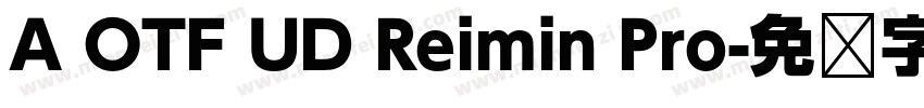 A OTF UD Reimin Pro字体转换